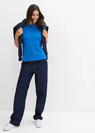 T-shirt van gestructureerde crêpe, bonprix