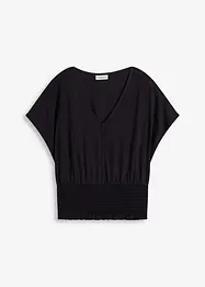 Shirt met gesmokte zoom, bonprix