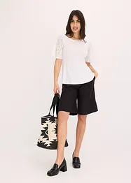 Shirt met kanten mouwen, bonprix