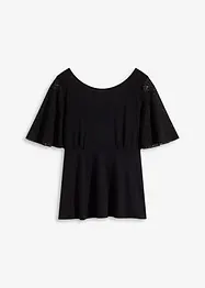 Shirt met kanten mouwen, bonprix
