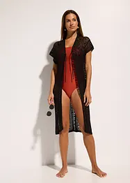 Strandkimono in gehaakte look gemaakt van viscose, bonprix
