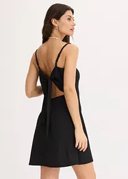 Jersey jurk met decoratieve strik, bonprix