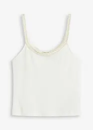 Top met spaghettibandjes en sierdetails, bonprix