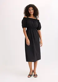 Off shoulder jurk van biologisch katoen, bonprix