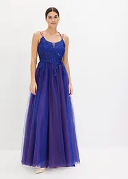 Maxi jurk van zachte tule en kant, bonprix