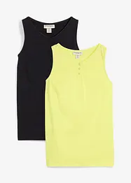 Top van puur biologisch katoen (set van 2), bonprix