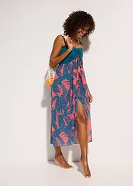 Strapless strandjurk van chiffon, bonprix