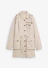 Katoenen parka in utility stijl, halflang, bonprix