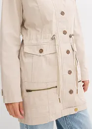 Katoenen parka in utility stijl, halflang, bonprix