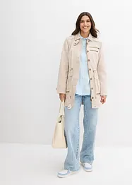 Katoenen parka in utility stijl, halflang, bonprix