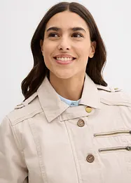 Katoenen parka in utility stijl, halflang, bonprix