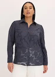 Blouse van jaquard chiffon, bonprix