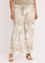 Wijde twill broek, bonprix