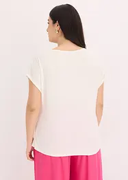 Shirt met geweven inzetstuk, bonprix