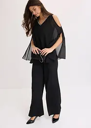 Jumpsuit met overlay en strasversiering, bonprix