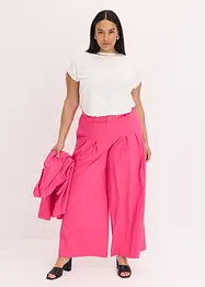 Bandplooibroek met riem (2-dlg. set), bonprix
