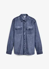Overhemd in gewassen look, lange mouw, bonprix