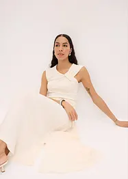Twill rok met een vloeiende viscosemix, bonprix