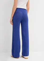Gebreide instapbroek met kantpatroon, bonprix