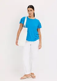 Shirt met volants op de mouwen, bonprix