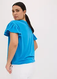 Shirt met volants op de mouwen, bonprix