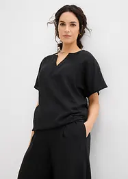 Oversized blouse met elastische zoom, bonprix
