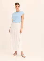 Jersey rok met brede tailleband, bonprix