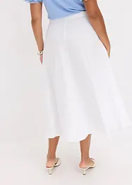 Midi rok van een soepele viscosemix, bonprix
