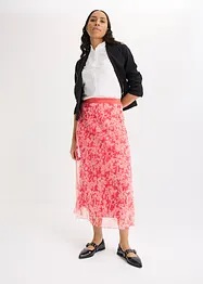 Plissé rok van jersey mesh, bonprix