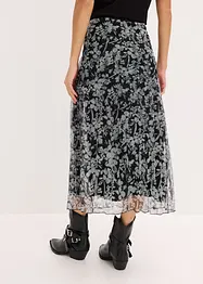 Plissé rok van jersey mesh, bonprix