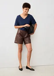 Leren broek van nappaleer, bonprix