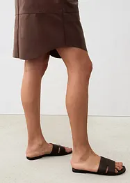 Leren rok van lamsnappa, bonprix