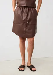 Leren rok van lamsnappa, bonprix