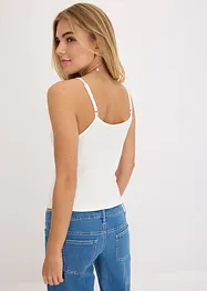 Top met spaghettibandjes en sierdetails, bonprix