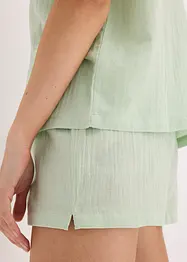 Mousseline shortama met knoopsluiting, bonprix