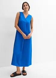 Getailleerde jurk met spaghettibandjes van soepele viscose, bonprix