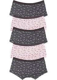Meisjes hipster met katoen (set van 5), bonprix