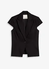 Blazer van katoen-satijn met korte mouwen, bonprix