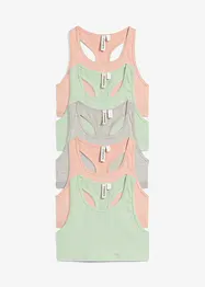 Bralette met biologisch katoen (set van 5), bonprix