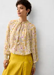 Tuniek met zijde en delicate bloemenprint, bonprix