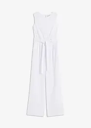 Jumpsuit in een jersey-linnenmix, bonprix