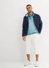 Piqué poloshirt in washed out used look, bonprix