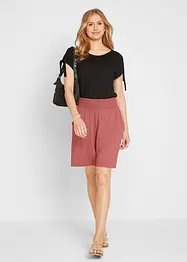 Wijde jersey bermuda in een viscosemix, bonprix