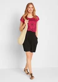 Wijde jersey bermuda in een viscosemix, bonprix