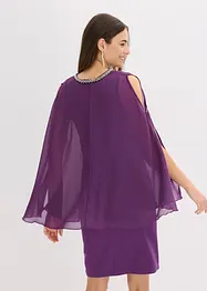 Jurk van chiffon met strass, bonprix