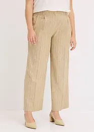 Bandplooibroek met linnen, bonprix