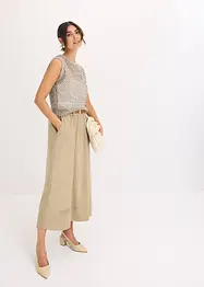 Ajour top met effectgaren, bonprix