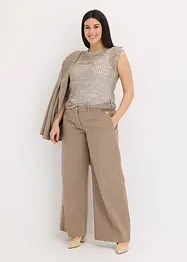 Ajour top met effectgaren, bonprix