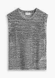 Ajour top met effectgaren, bonprix