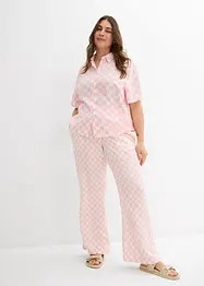 Geruite blouse met korte mouwen, bonprix